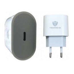 Technovo TN-C008 Φορτιστής Τοίχου USB-C 20W Ταχείας Φόρτισης – Λευκός