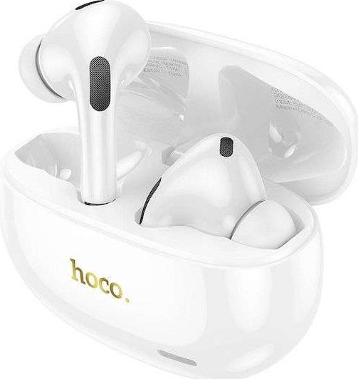 Hoco EW60 Plus Norman TWS Bluetooth V5.3 Ακουστικά In-Ear με Active Noise Cancellation και Θήκη Φόρτισης – Λευκά - Image 2