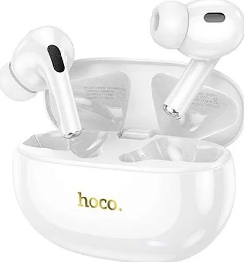 Hoco EW60 Plus Norman TWS Bluetooth V5.3 Ακουστικά In-Ear με Active Noise Cancellation και Θήκη Φόρτισης – Λευκά - Image 3