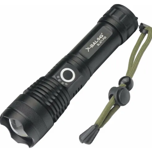 Επαναφορτιζόμενος Φακός LED X-BALOG P50 με Zoom & 5 Λειτουργίες Φωτισμού - Image 2