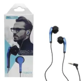 Ακουστικά Treqa EP-768 In-Ear Earbuds | με Μικρόφωνο και Βύσμα 3.5mm – Μπλε