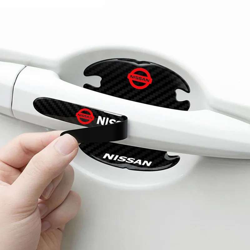 Προστατευτικά Πόρτας Αυτοκινήτου Carbon Μαύρα Σετ 8τμχ NISSAN - Image 3