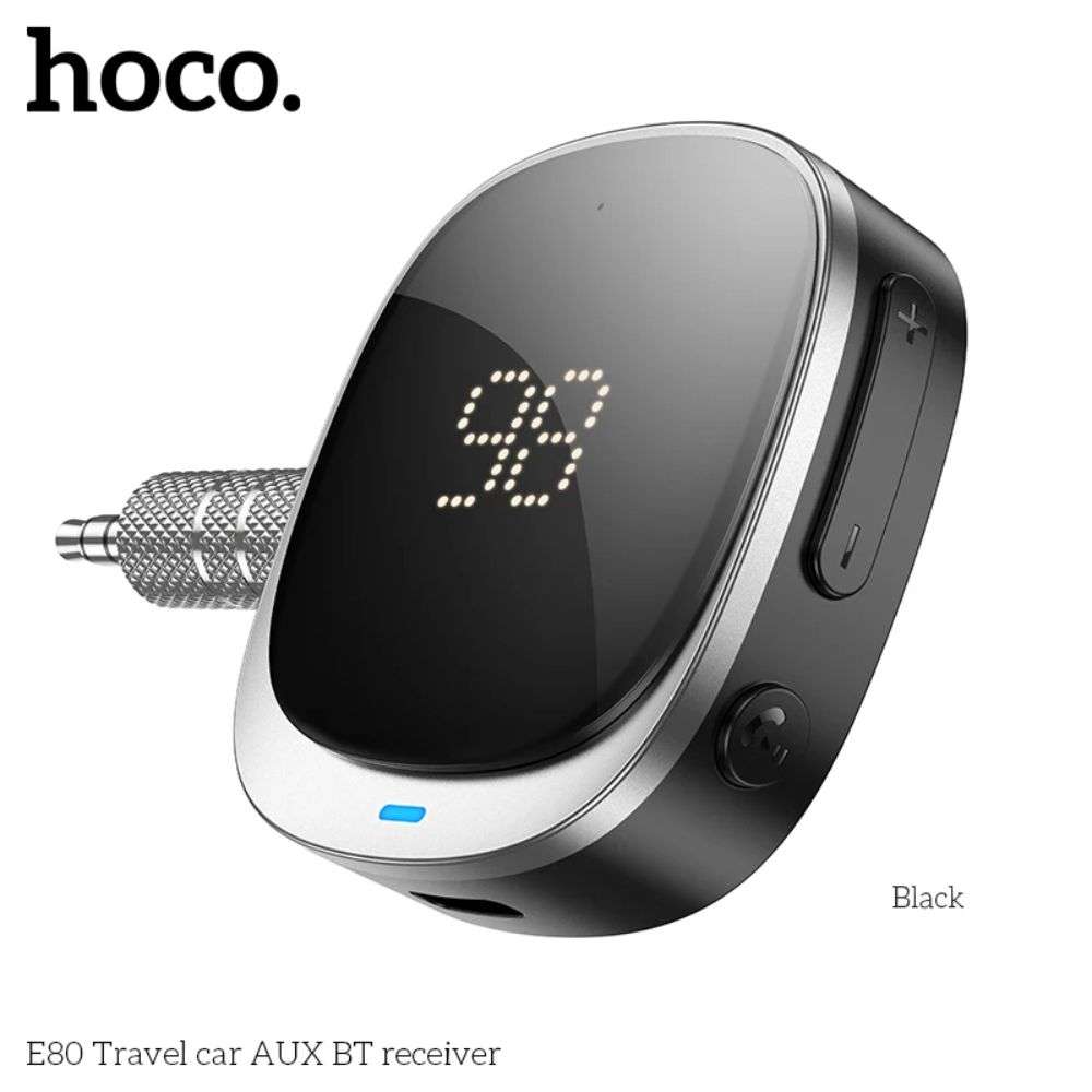 Bluetooth 5.3 Receiver με Θύρα Εξόδου 3.5mm Jack Hoco E80 Μαύρο