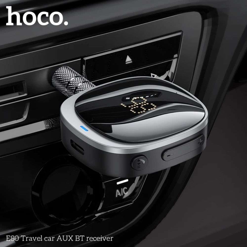 Bluetooth 5.3 Receiver με Θύρα Εξόδου 3.5mm Jack Hoco E80 Μαύρο - Image 4