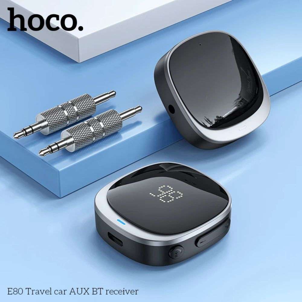 Bluetooth 5.3 Receiver με Θύρα Εξόδου 3.5mm Jack Hoco E80 Μαύρο - Image 6
