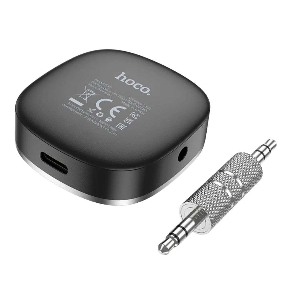 Bluetooth 5.3 Receiver με Θύρα Εξόδου 3.5mm Jack Hoco E80 Μαύρο - Image 7