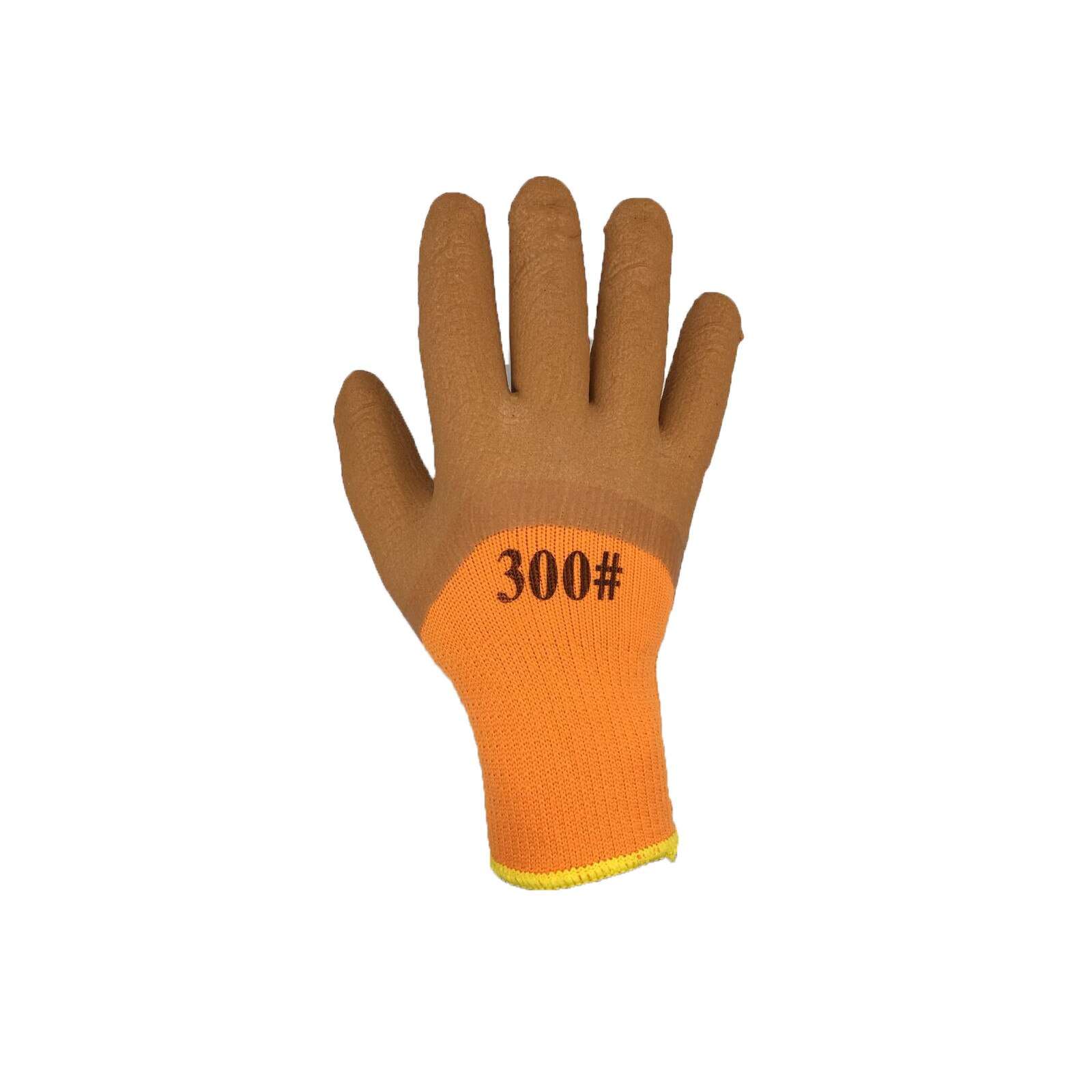 Γάντια Εργασίας Natural Latex #300 Πορτοκαλί One Size - Image 3