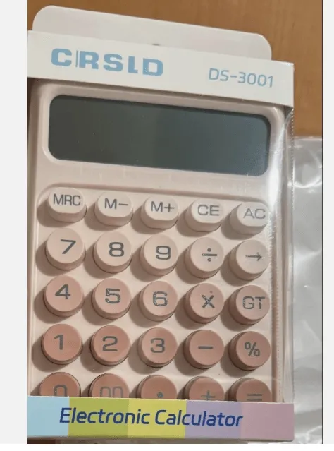 Ηλεκτρονική Aριθμομηχανή CRSLD DS-3001 Ροζ