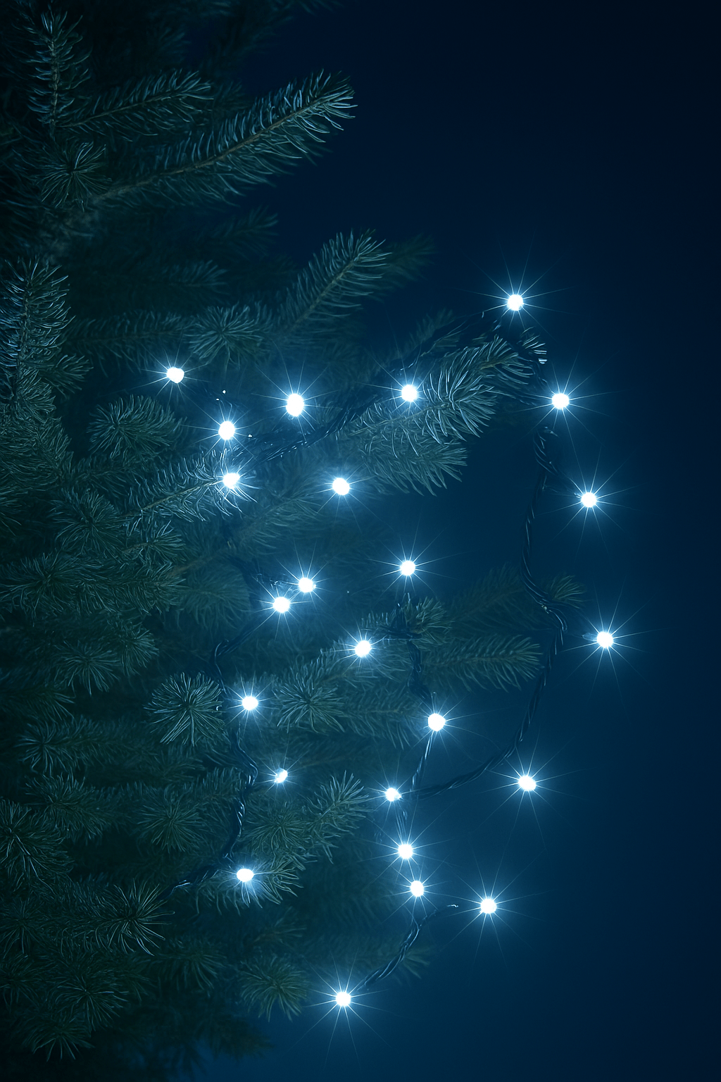 Χριστουγεννιάτικα Λαμπάκια LED Κουρτίνα – Λευκό