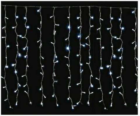 Χριστουγεννιάτικα Λαμπάκια LED Κουρτίνα – Λευκό