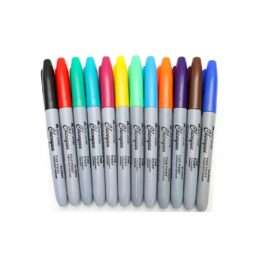 Μαρκαδόροι Ανεξίτηλοι Permanent Bold Point Σετ 12 Τεμαχίων