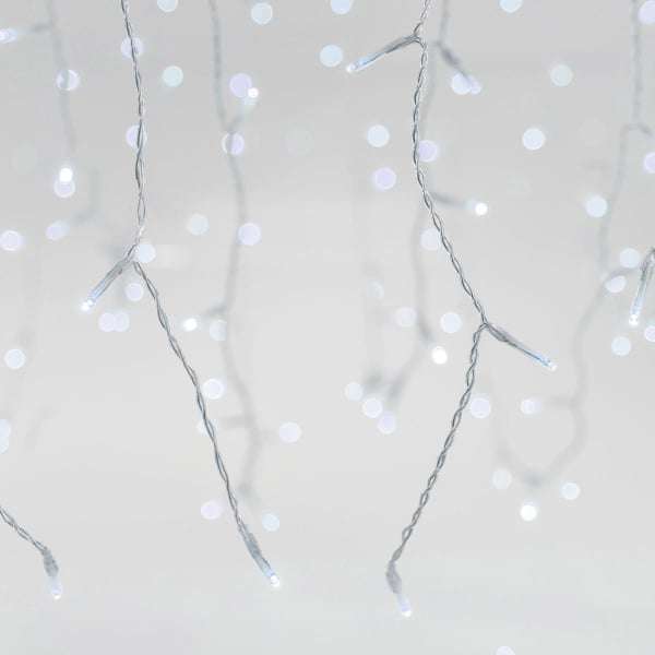 Χριστουγεννιάτικα Λαμπάκια LED Κουρτίνα – Λευκό 320 - Image 4