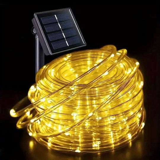 Φωτοσωλήνας 100 Λαμπάκια 220V Θερμό Λευκό 10m