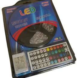 Ταινία LED RGB Φως 5m με Τροφοδοτικό & Τηλεχειριστήριο