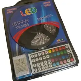 Ταινία LED RGB Φως 5m με Τροφοδοτικό & Τηλεχειριστήριο