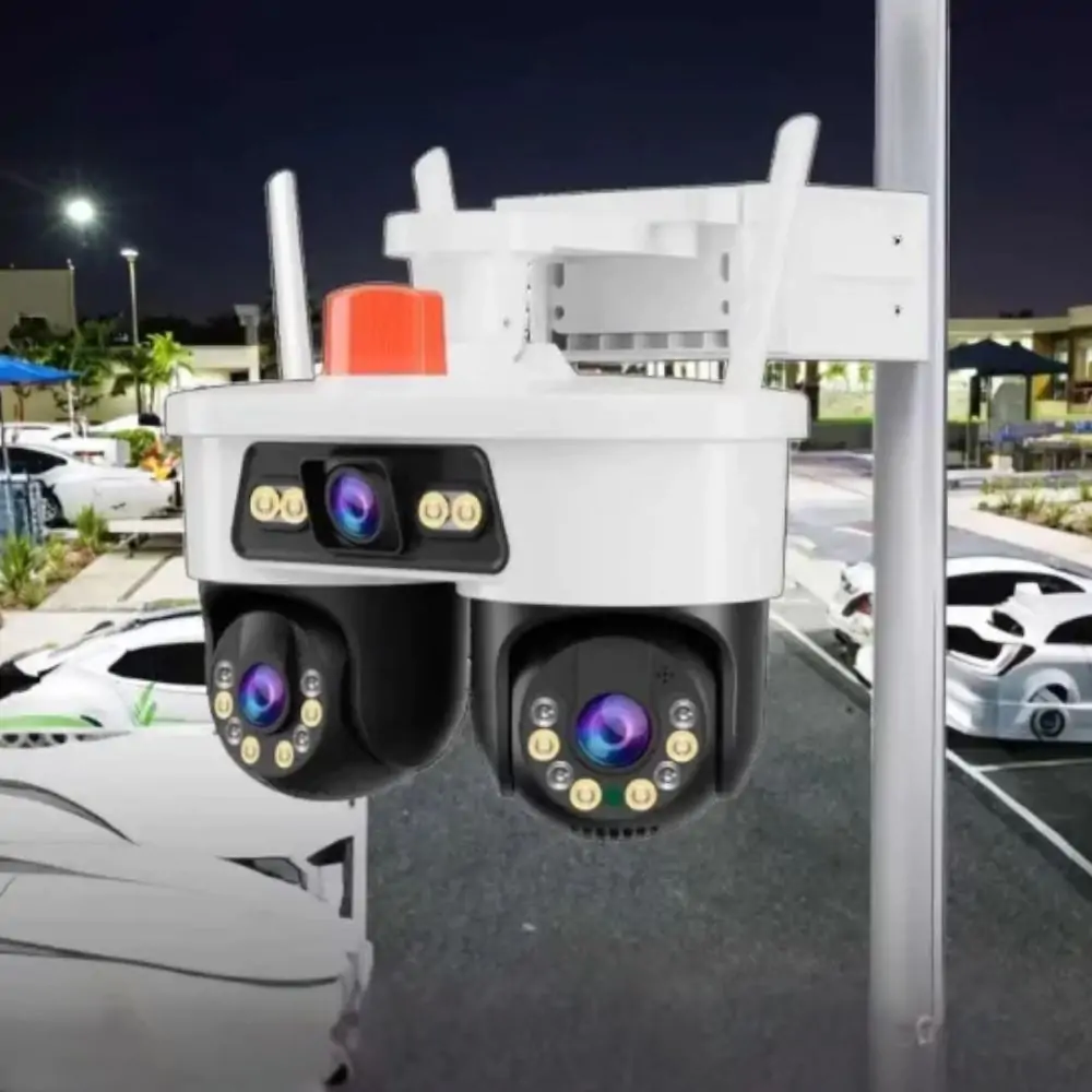 Ασύρματη Διπλή Κάμερα Παρακολούθησης Wi-Fi IP66 Jortan GUN BALL Λευκό Μαύρο - Image 3