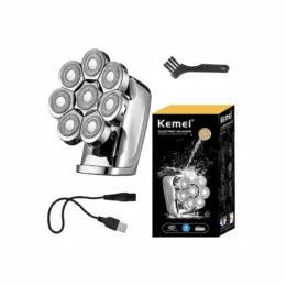 Kemei KM-1525 Περιστρεφόμενη Ξυριστική Μηχανή Προσώπου Επαναφορτιζόμενη