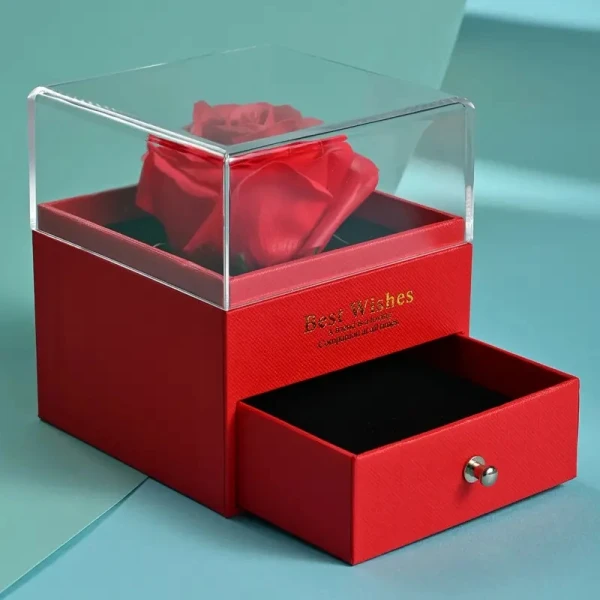 Λουλούδι Τριαντάφυλλο Θήκη Κοσμημάτων - Image 4