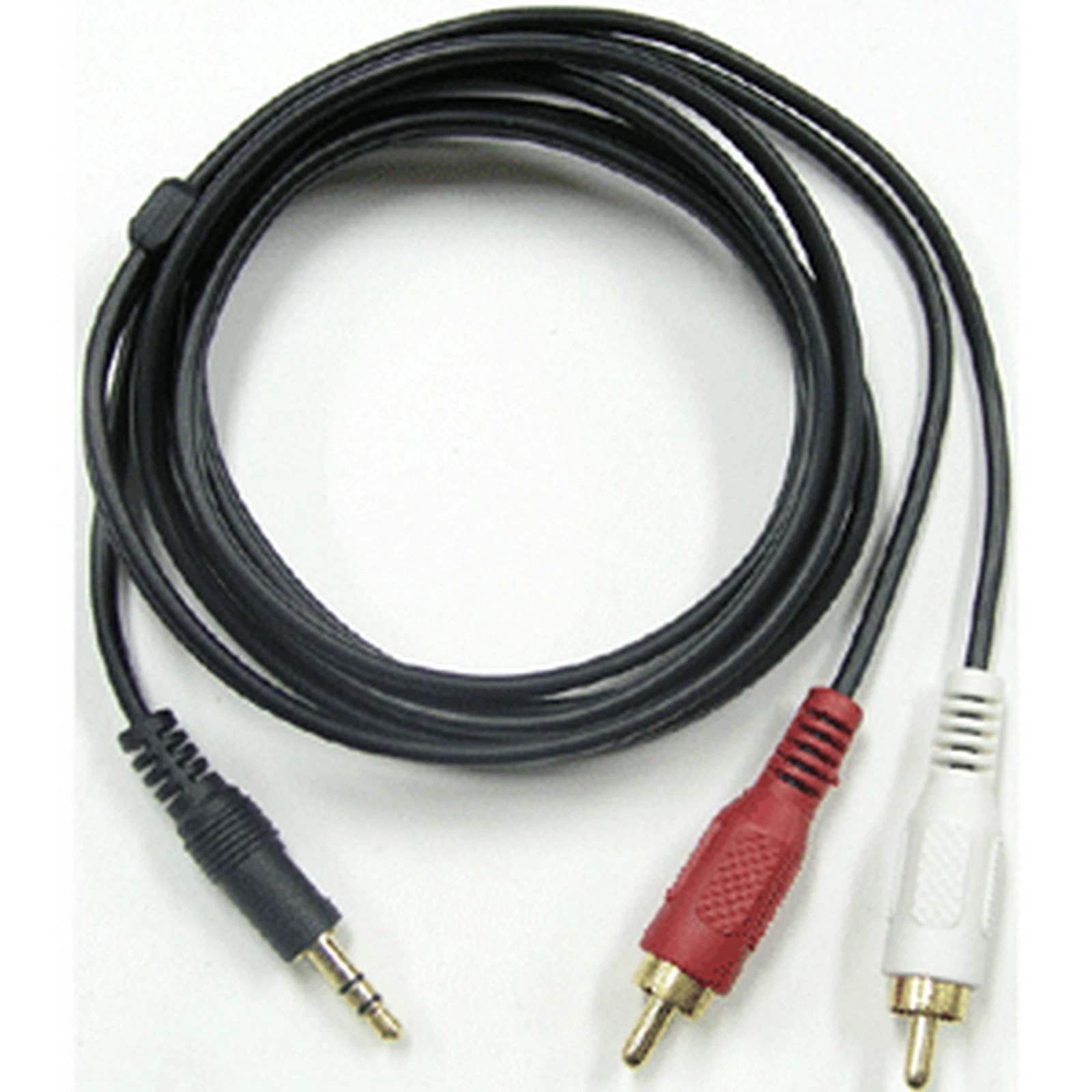 Καλώδιο ήχου 3,5mm Stereo σε RCA x 2 Αρσενικό Σε Αρσενικό, Μαύρο 1,50m - Image 2