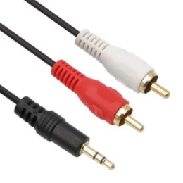 Καλώδιο ήχου  3,5mm Stereo σε RCA x 2 Αρσενικό Σε Αρσενικό, Μαύρο 1,50m