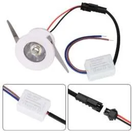 LED Downlight 1W – Mini Spot Εντοιχισμού με Driver