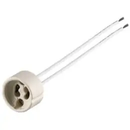Ντουί GU10 250V με Καλώδιο Σιλικόνης 15cm