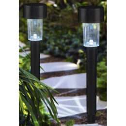 Ηλιακό Φωτιστικό Κήπου Μαύρο 5×31cm