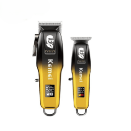 Kemei Σετ Επαγγελματική Επαναφορτιζόμενη Κουρευτική & Ξυριστική Μηχανή KM-8501